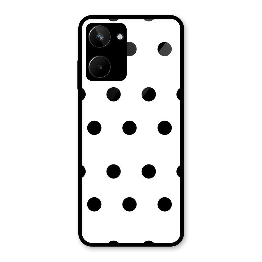 Royal Polka Dots Glass Back Case for Realme 10