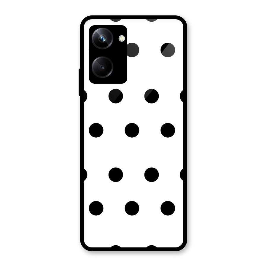 Royal Polka Dots Glass Back Case for Realme 10 Pro