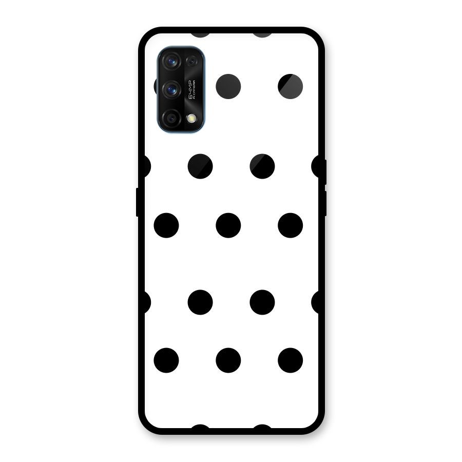 Royal Polka Dots Glass Back Case for Realme 7 Pro