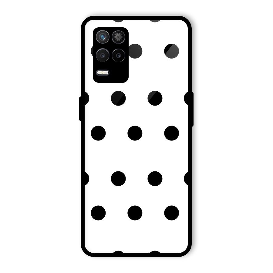 Royal Polka Dots Glass Back Case for Realme 9 5G