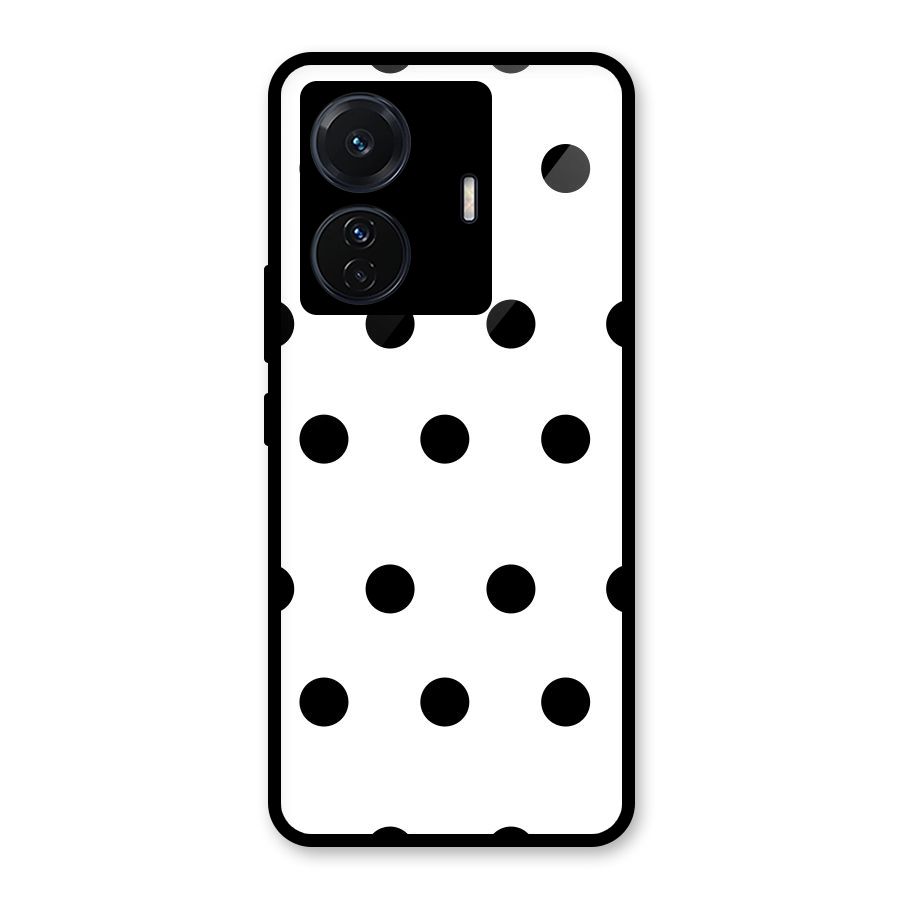 Royal Polka Dots Glass Back Case for Vivo T1 Pro