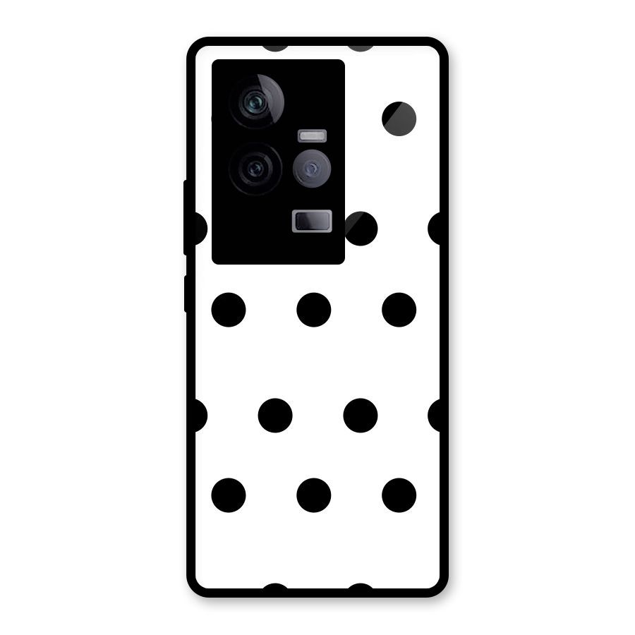 Royal Polka Dots Glass Back Case for Vivo iQOO 11 5G