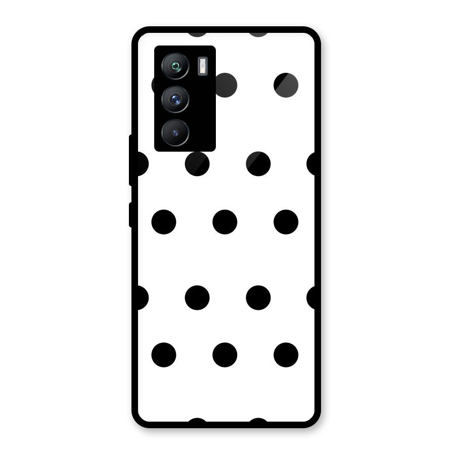 Royal Polka Dots Glass Back Case for Vivo iQOO 9 SE