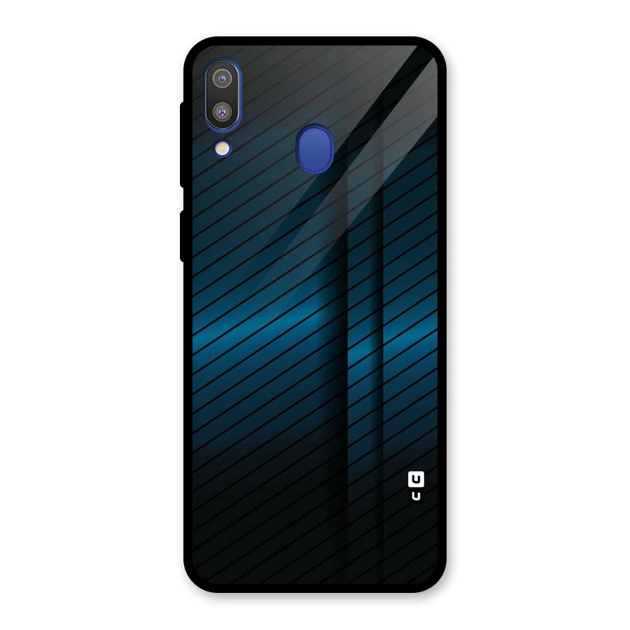 Royal Shade Blue Glass Back Case for Galaxy M20