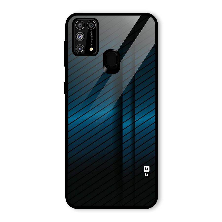 Royal Shade Blue Glass Back Case for Galaxy M31