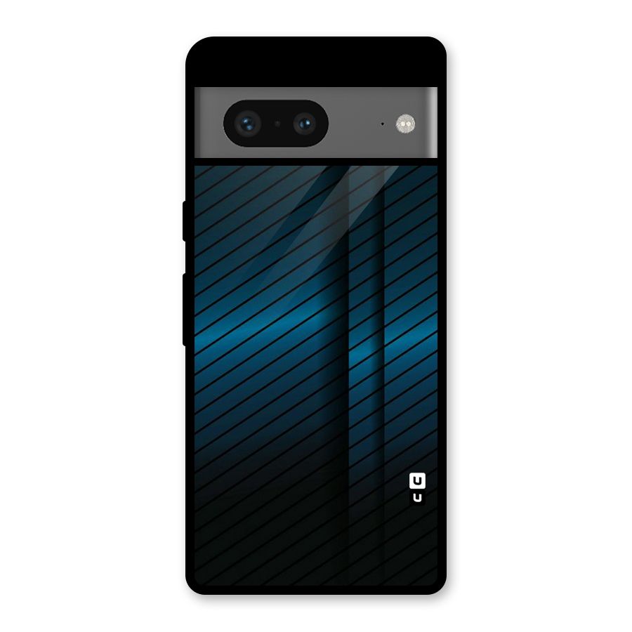 Royal Shade Blue Glass Back Case for Google Pixel 7