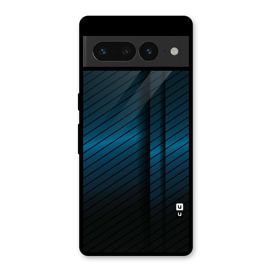 Royal Shade Blue Glass Back Case for Google Pixel 7 Pro