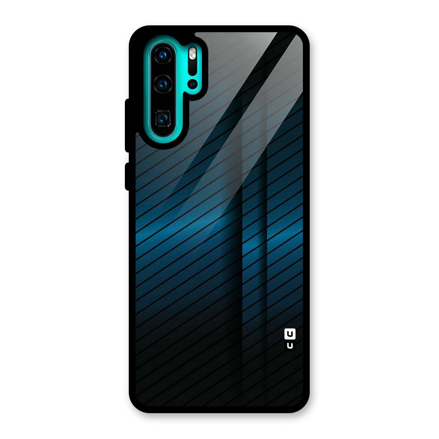 Royal Shade Blue Glass Back Case for Huawei P30 Pro
