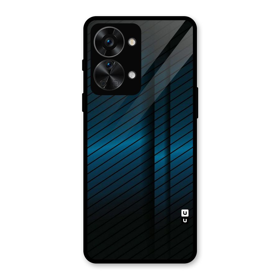 Royal Shade Blue Glass Back Case for OnePlus Nord 2T