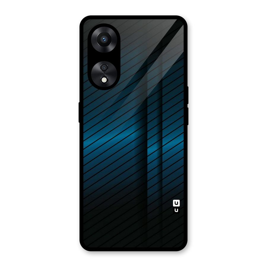 Royal Shade Blue Glass Back Case for Oppo A78