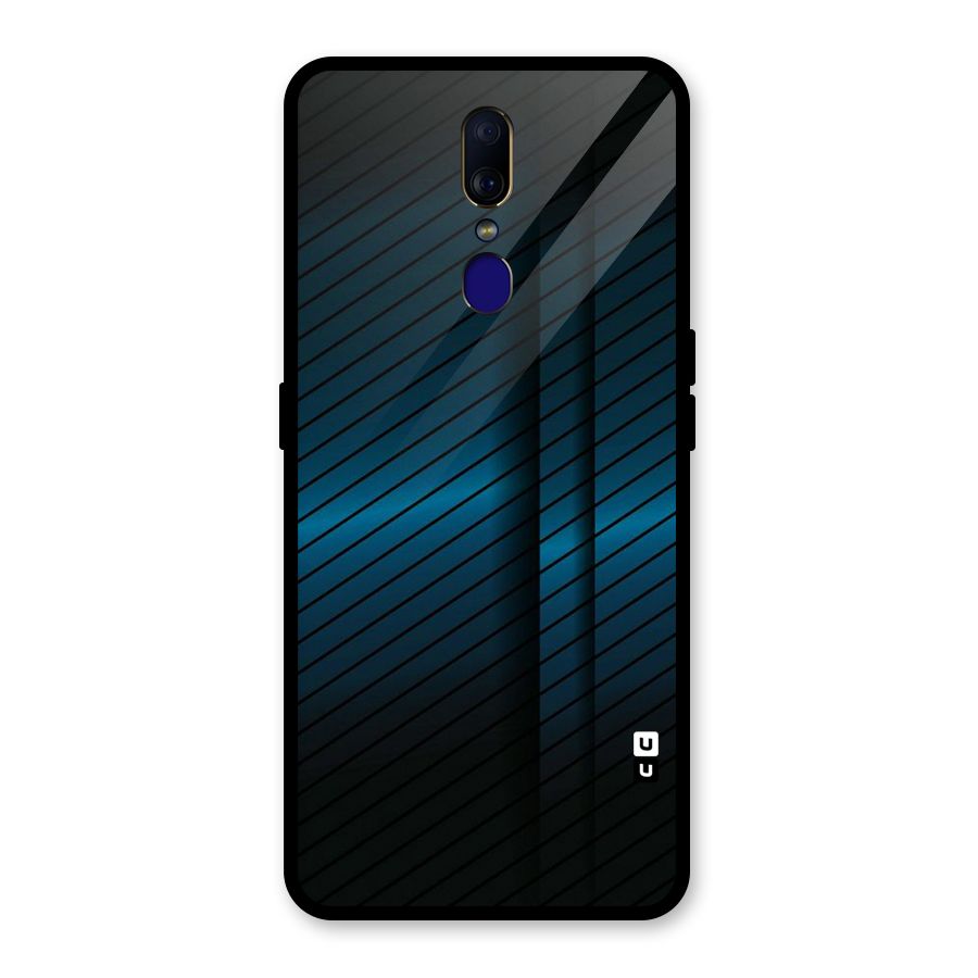 Royal Shade Blue Glass Back Case for Oppo F11