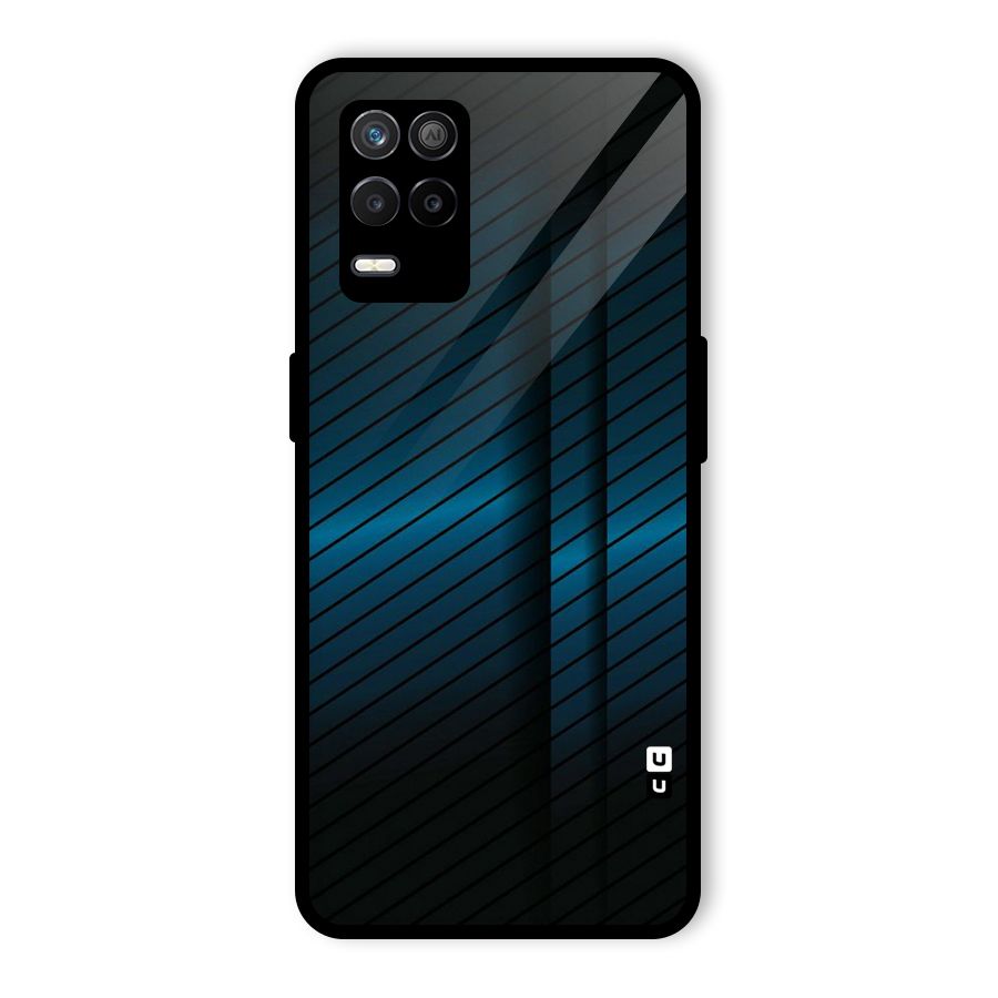 Royal Shade Blue Glass Back Case for Realme 8 5G