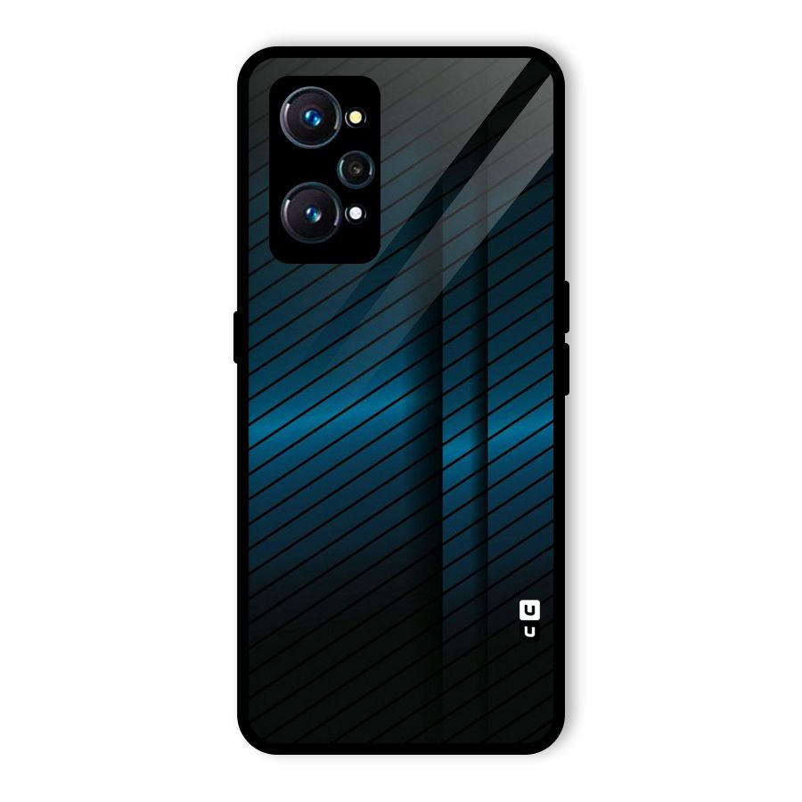Royal Shade Blue Glass Back Case for Realme GT 2