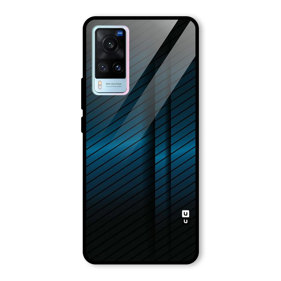 Royal Shade Blue Glass Back Case for Vivo X60