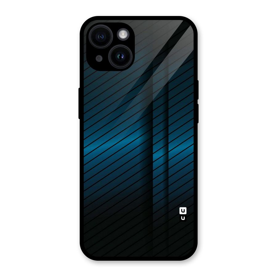 Royal Shade Blue Glass Back Case for iPhone 14
