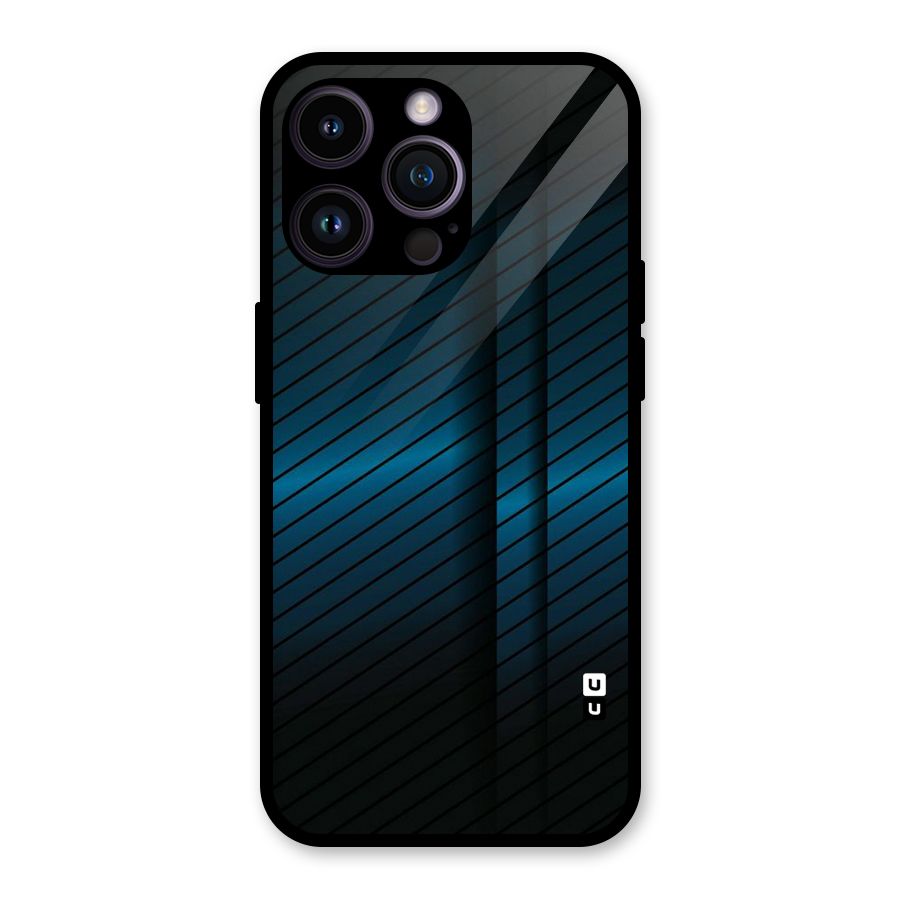 Royal Shade Blue Glass Back Case for iPhone 14 Pro Max