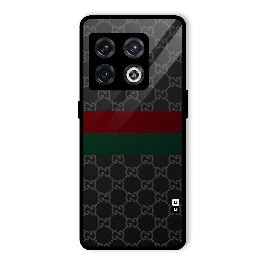 Royal Stripes Design Glass Back Case for OnePlus 10 Pro 5G
