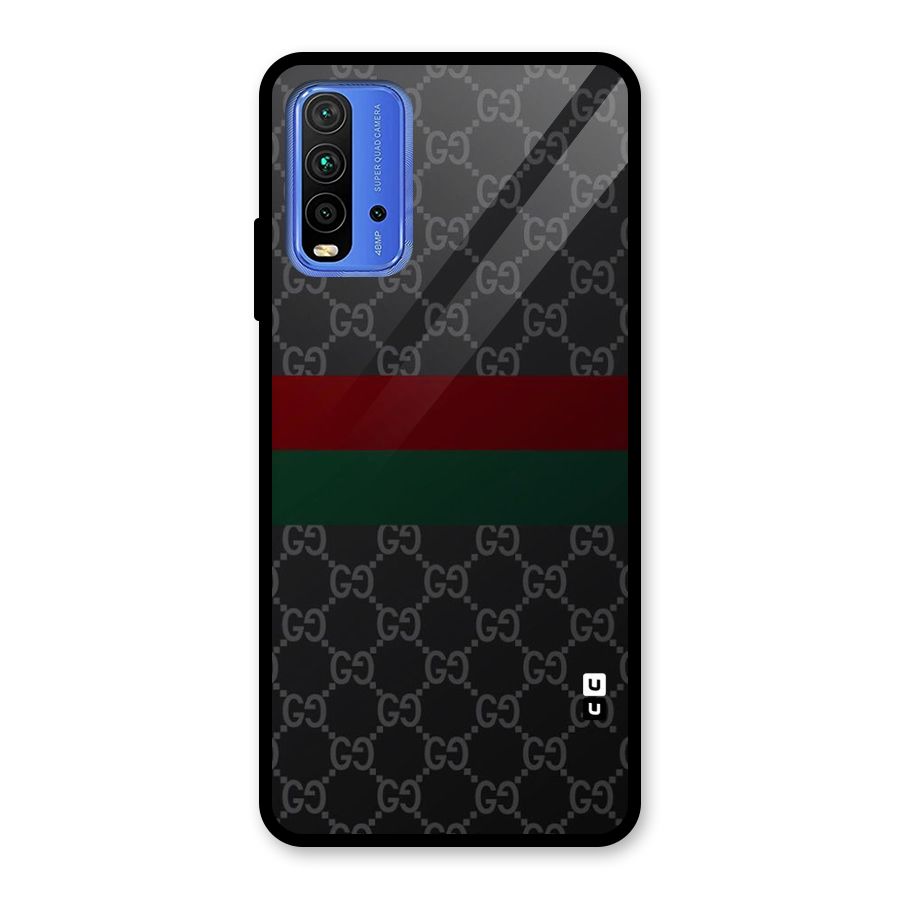 Royal Stripes Design Glass Back Case for Redmi 9 Power