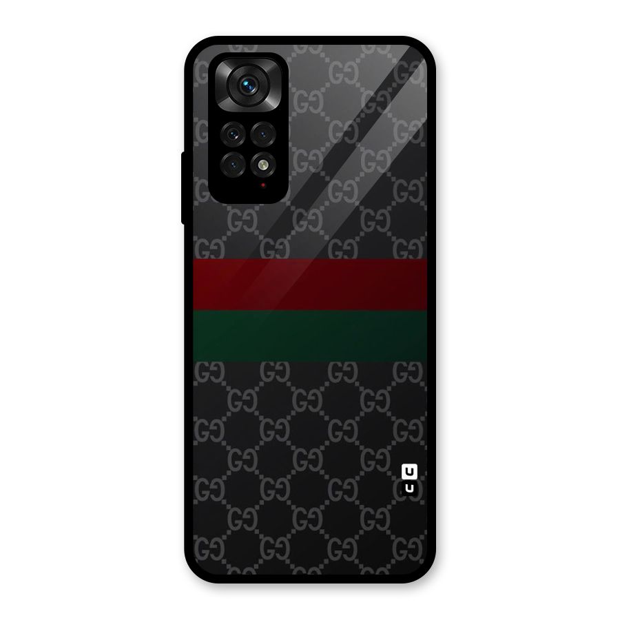 Royal Stripes Design Glass Back Case for Redmi Note 11