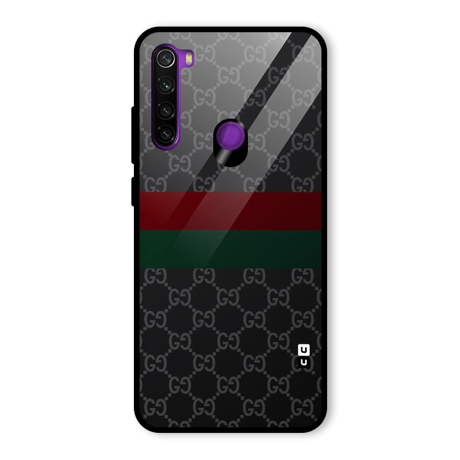 Royal Stripes Design Glass Back Case for Redmi Note 8