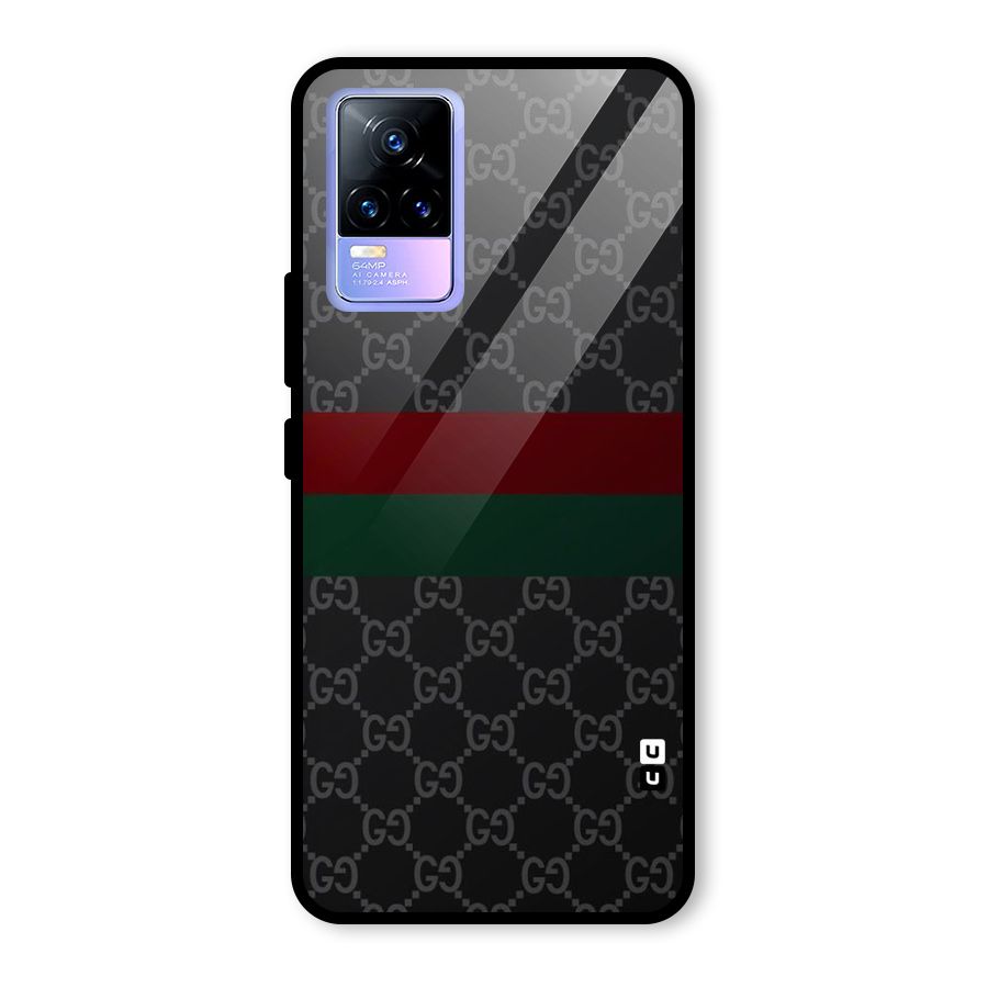 Royal Stripes Design Glass Back Case for Vivo Y73