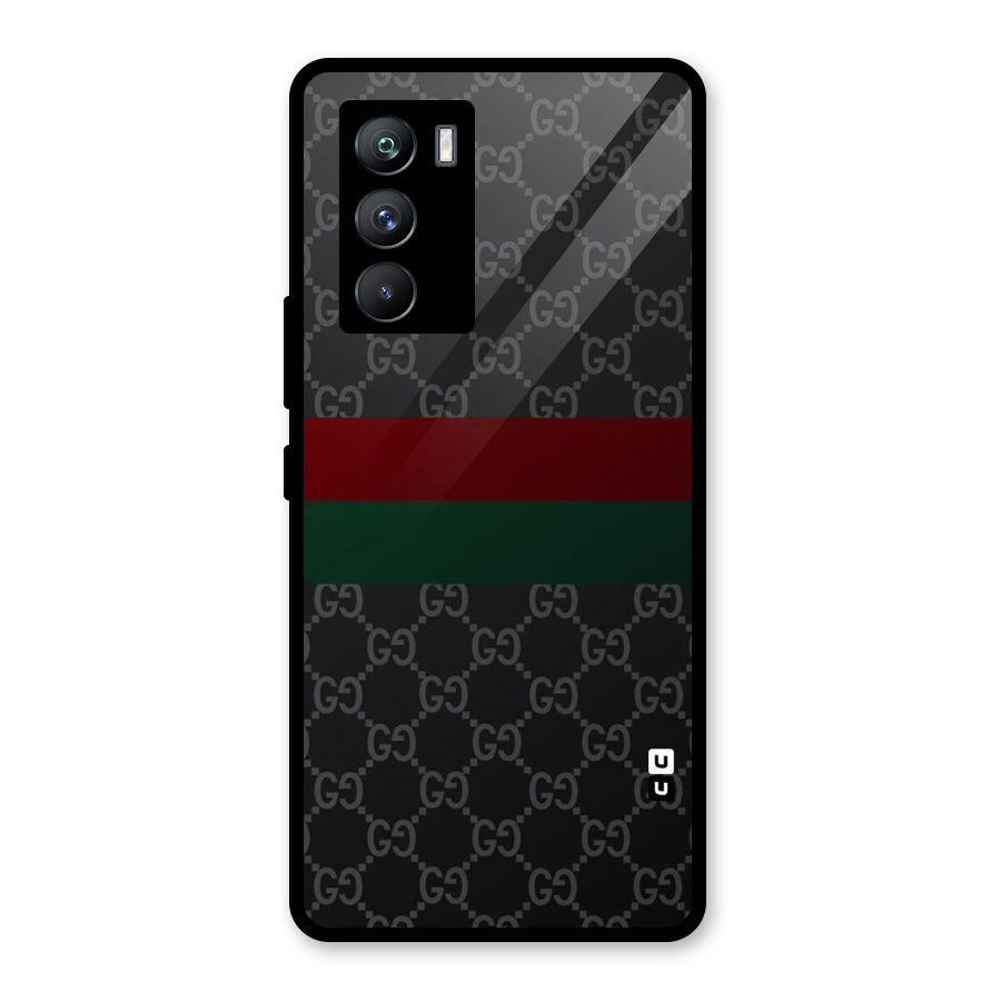 Royal Stripes Design Glass Back Case for Vivo iQOO 9 SE