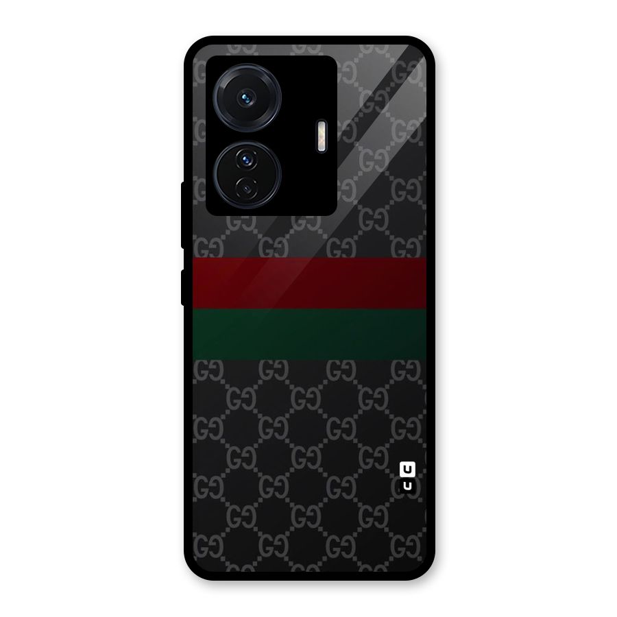 Royal Stripes Design Glass Back Case for Vivo iQOO Z6 Pro