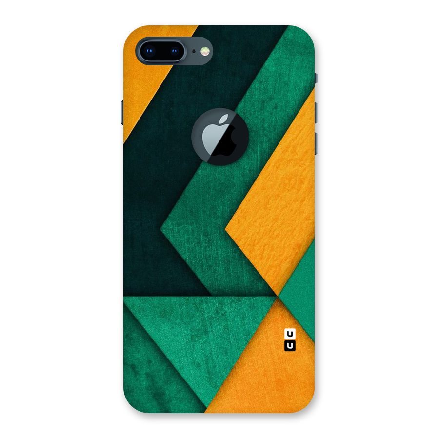 Rugged Abstract Stripes Back Case for iPhone 7 Plus Logo Cut