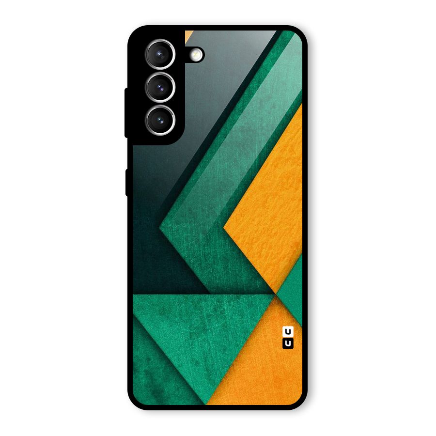 Rugged Abstract Stripes Glass Back Case for Galaxy S21 5G