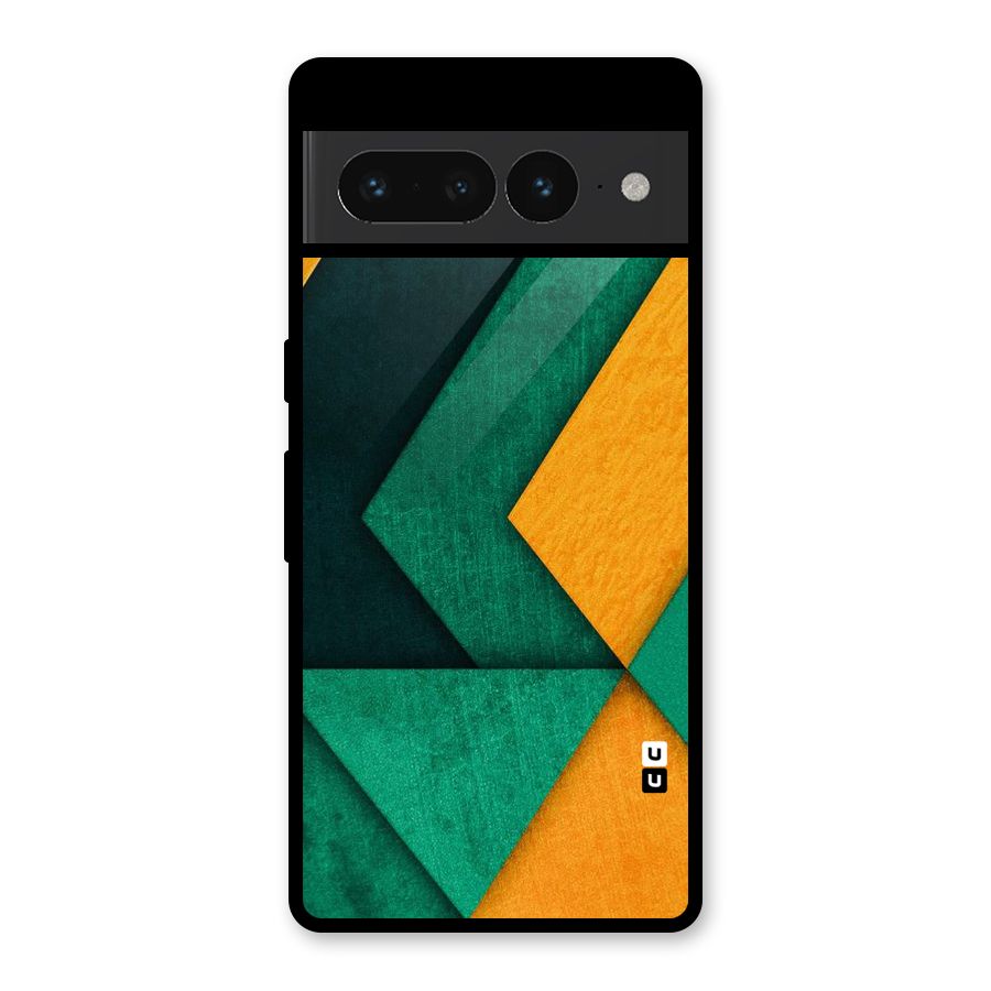 Rugged Abstract Stripes Glass Back Case for Google Pixel 7 Pro