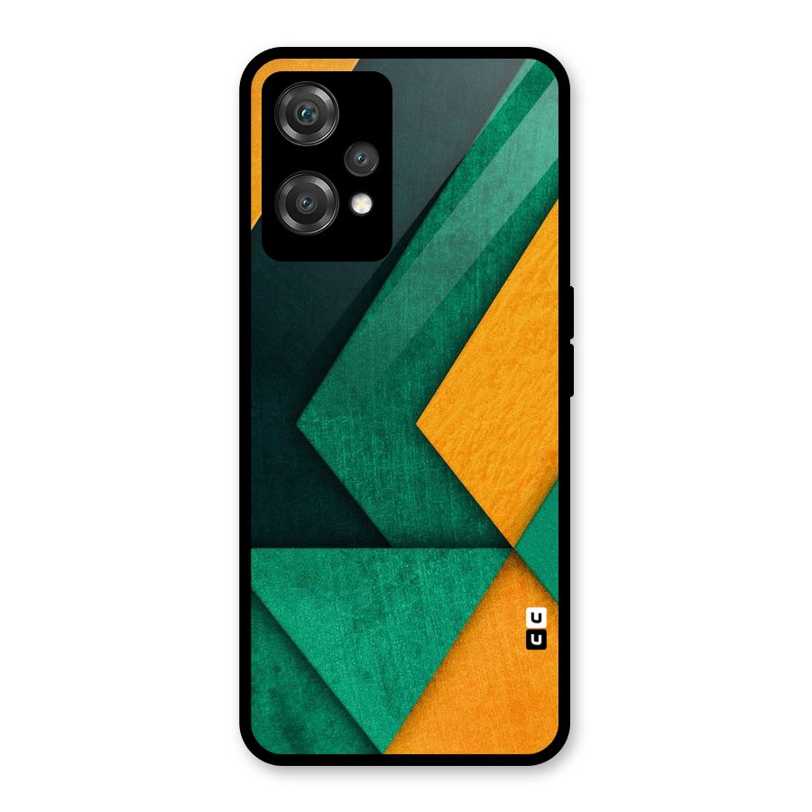 Rugged Abstract Stripes Glass Back Case for OnePlus Nord CE 2 Lite 5G