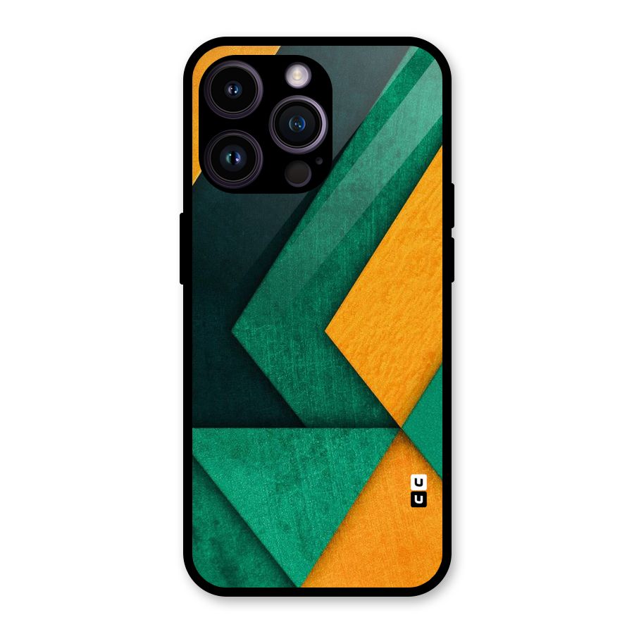 Rugged Abstract Stripes Glass Back Case for iPhone 14 Pro Max