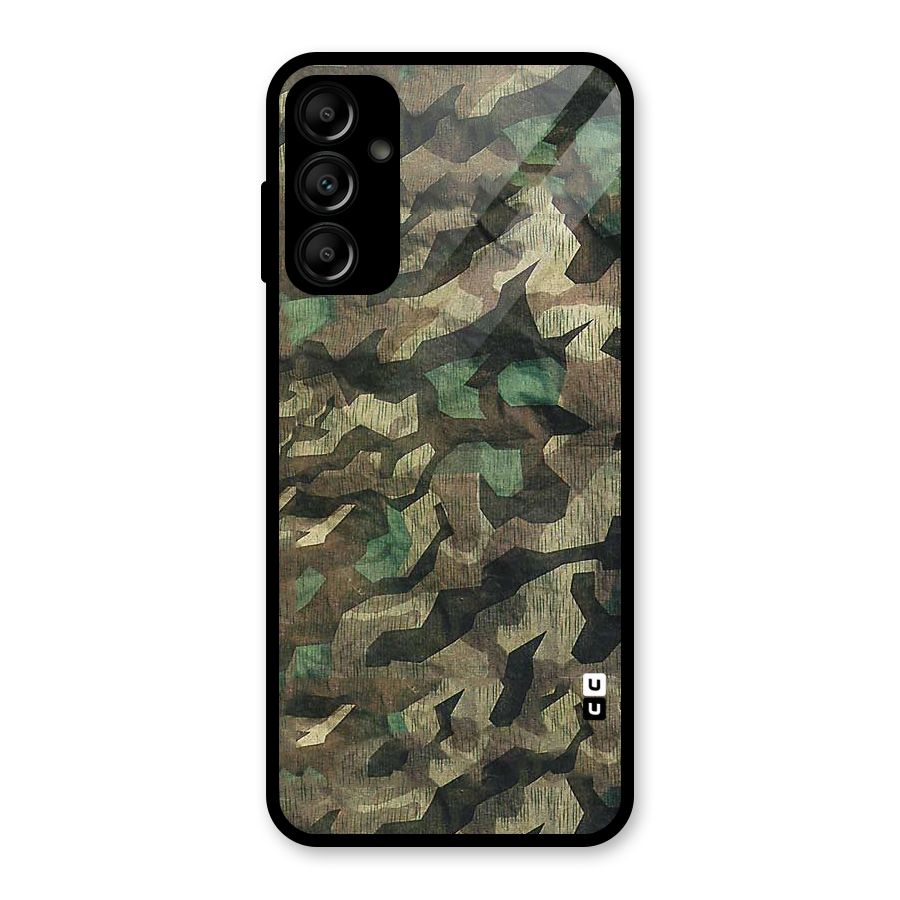 Rugged Army Glass Back Case for Galaxy A14 5G