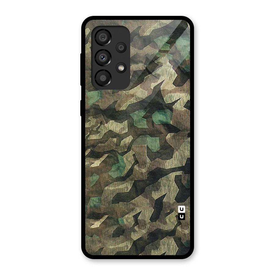 Rugged Army Glass Back Case for Galaxy A33 5G