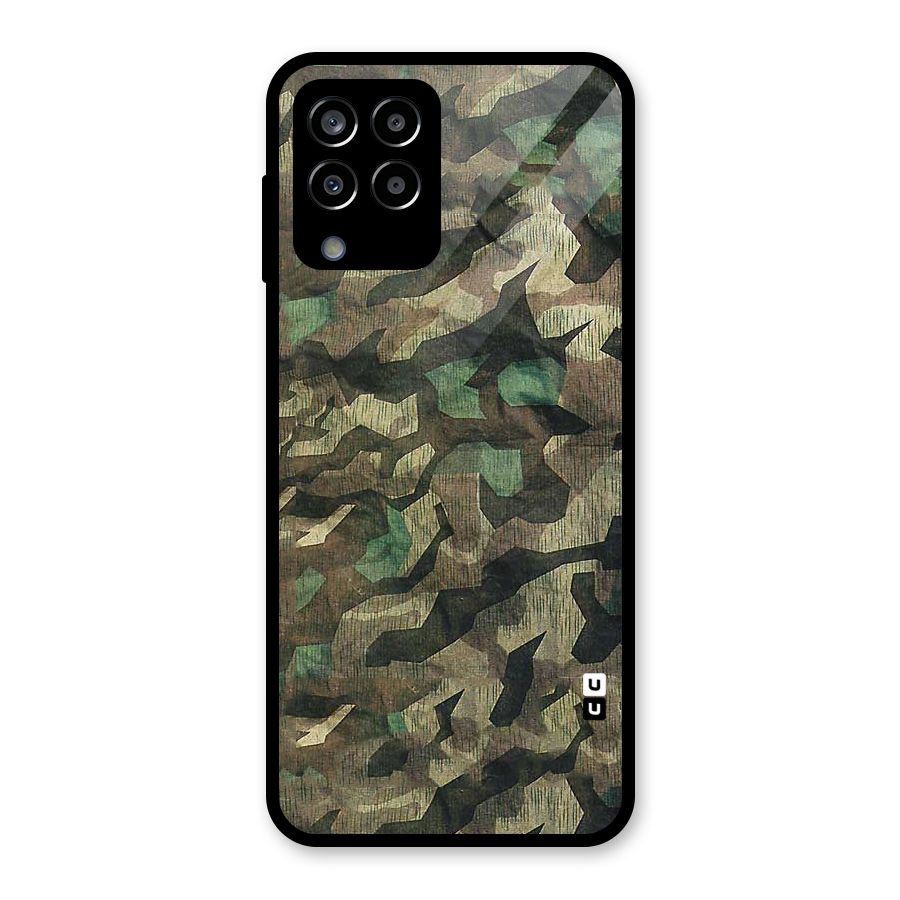 Rugged Army Glass Back Case for Galaxy M33