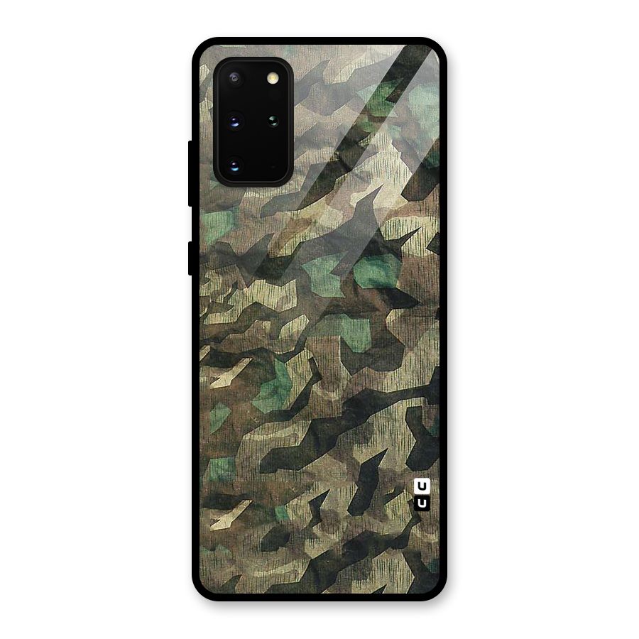 Rugged Army Glass Back Case for Galaxy S20 Plus