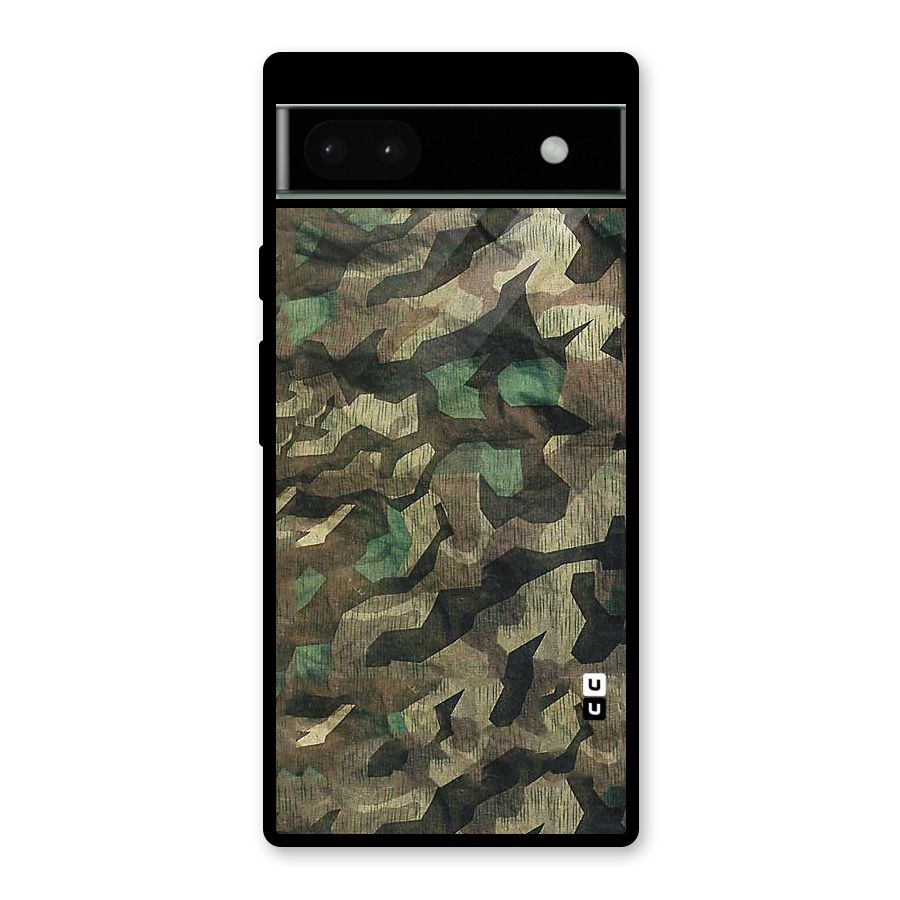 Rugged Army Glass Back Case for Google Pixel 6a