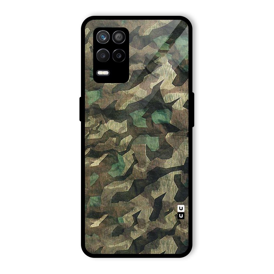 Rugged Army Glass Back Case for Realme 8 5G