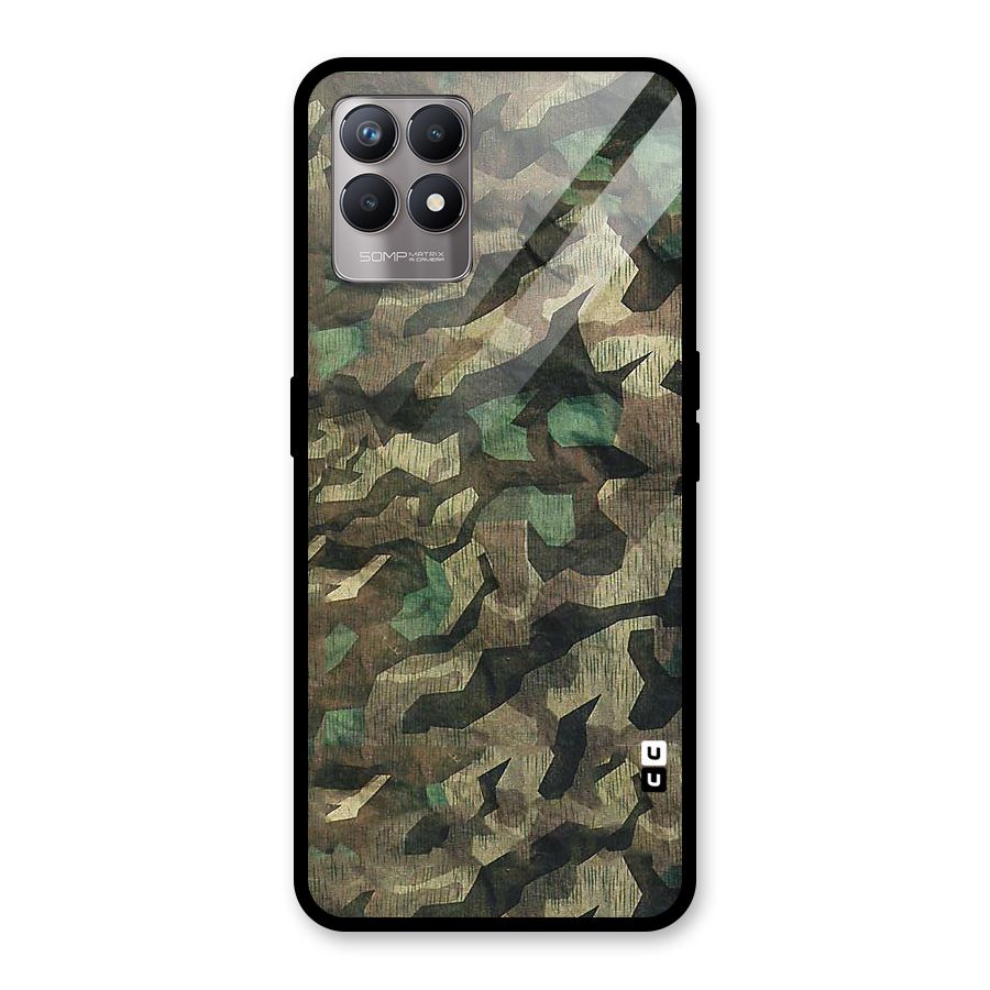 Rugged Army Glass Back Case for Realme Narzo 50