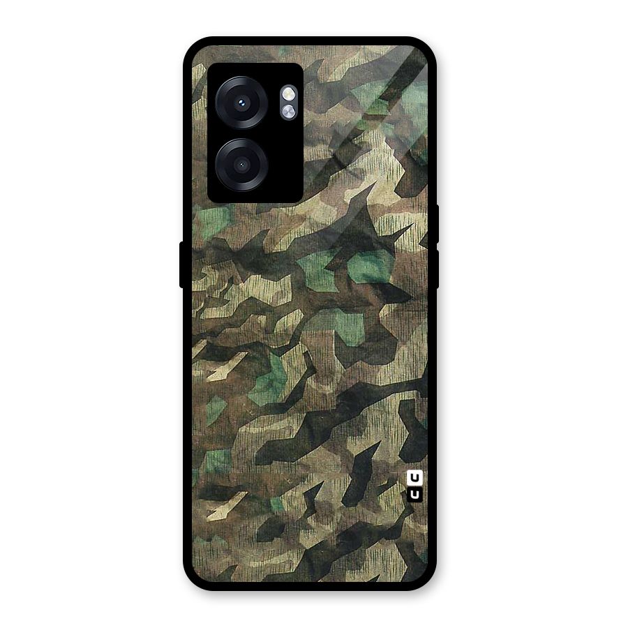Rugged Army Glass Back Case for Realme Narzo 50 5G