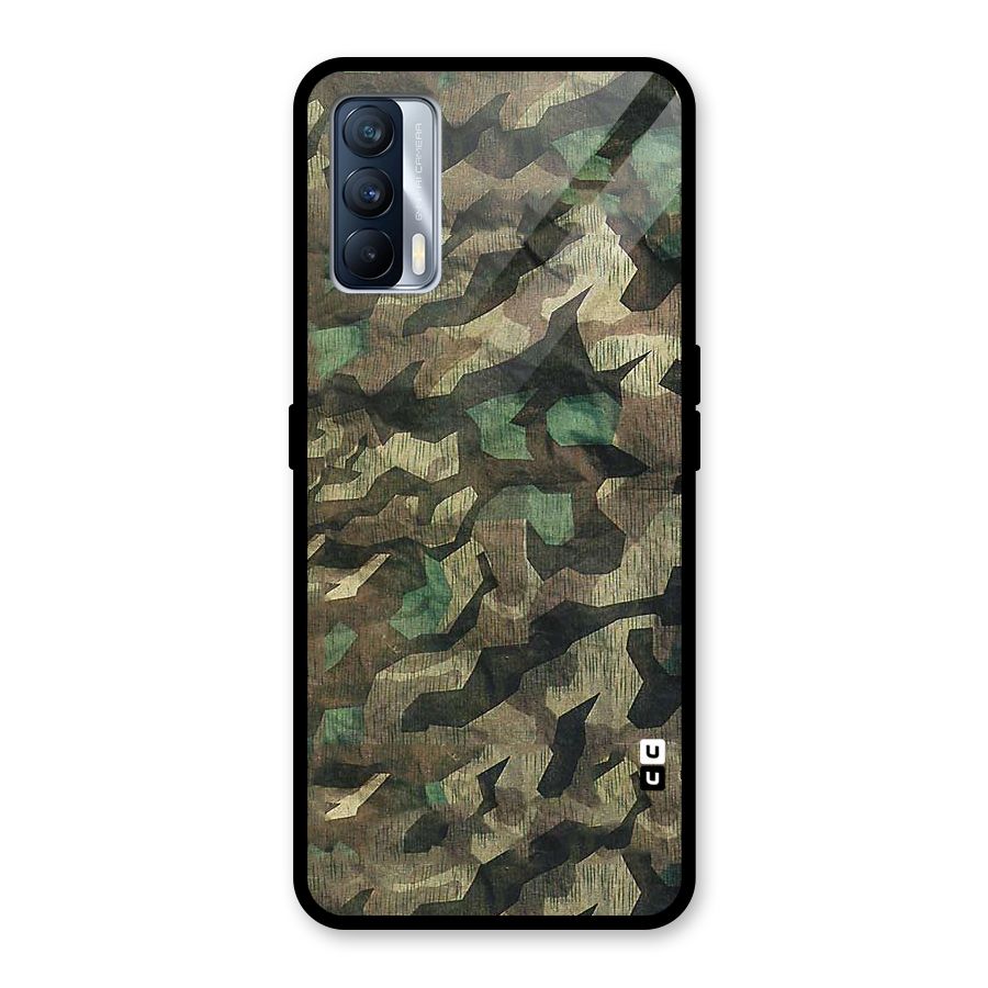 Rugged Army Glass Back Case for Realme X7