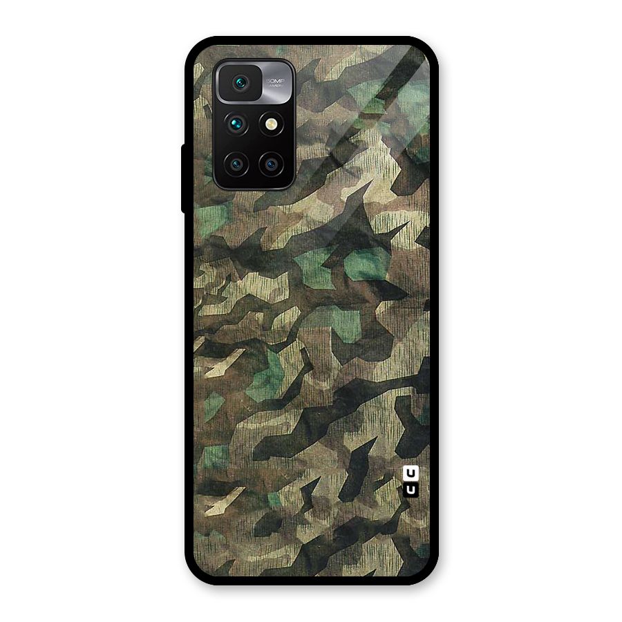 Rugged Army Glass Back Case for Redmi 10 Prime