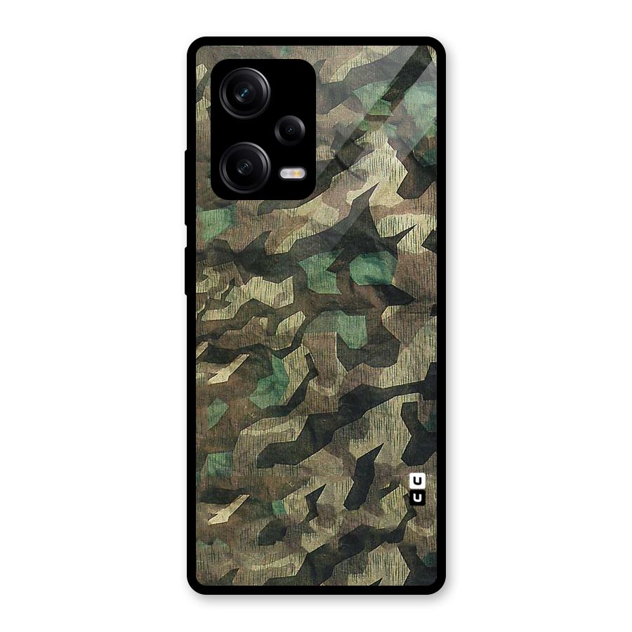 Rugged Army Glass Back Case for Redmi Note 12 Pro