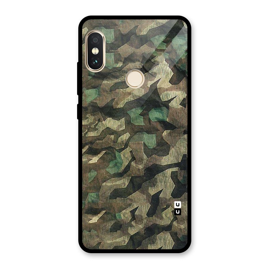 Rugged Army Glass Back Case for Redmi Note 5 Pro