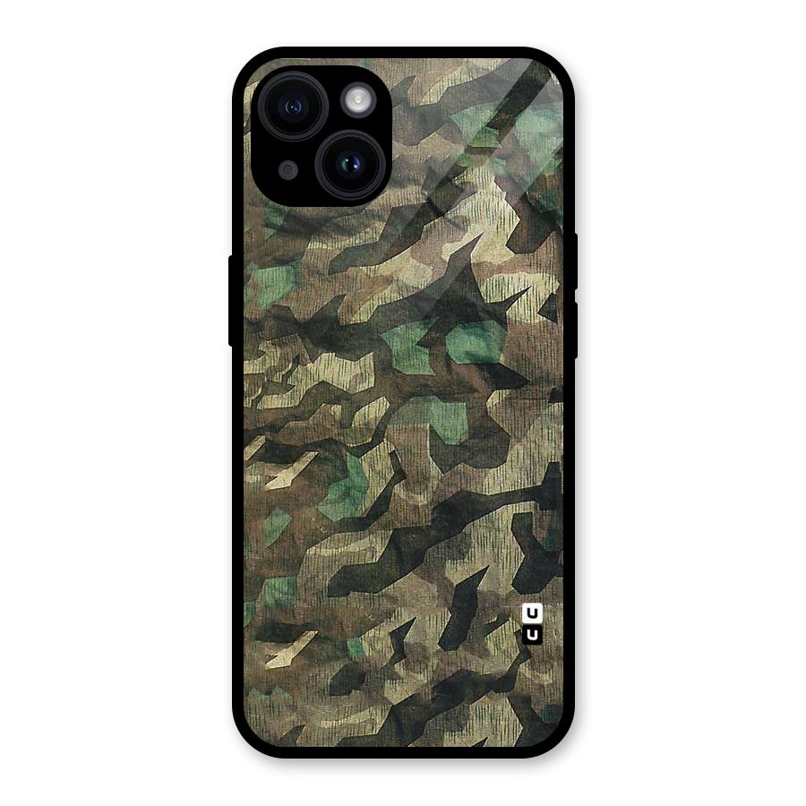 Rugged Army Glass Back Case for iPhone 14