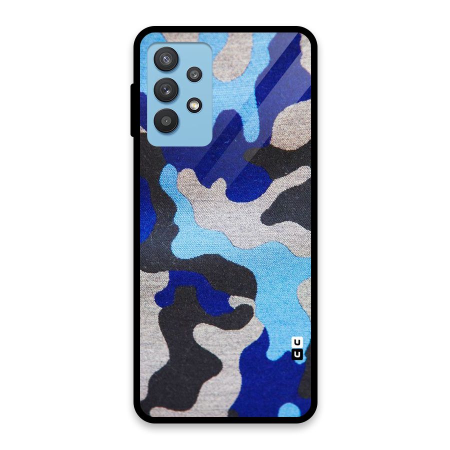 Rugged Camouflage Glass Back Case for Galaxy M32 5G