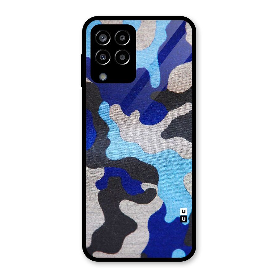 Rugged Camouflage Glass Back Case for Galaxy M33