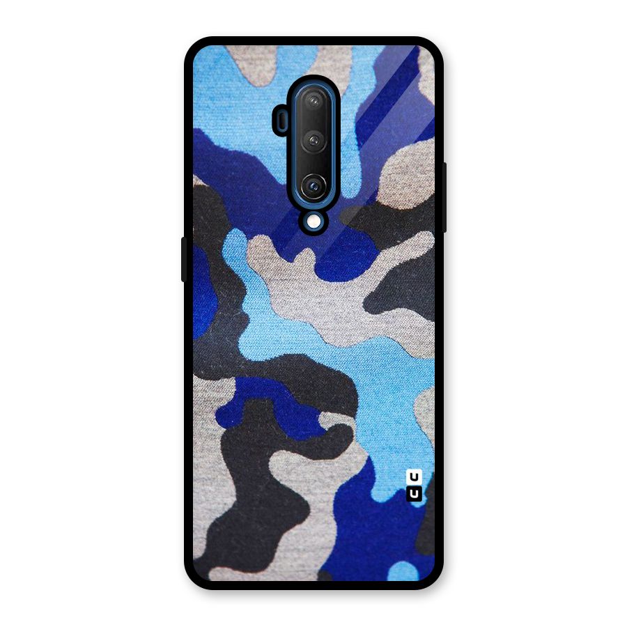 Rugged Camouflage Glass Back Case for OnePlus 7T Pro