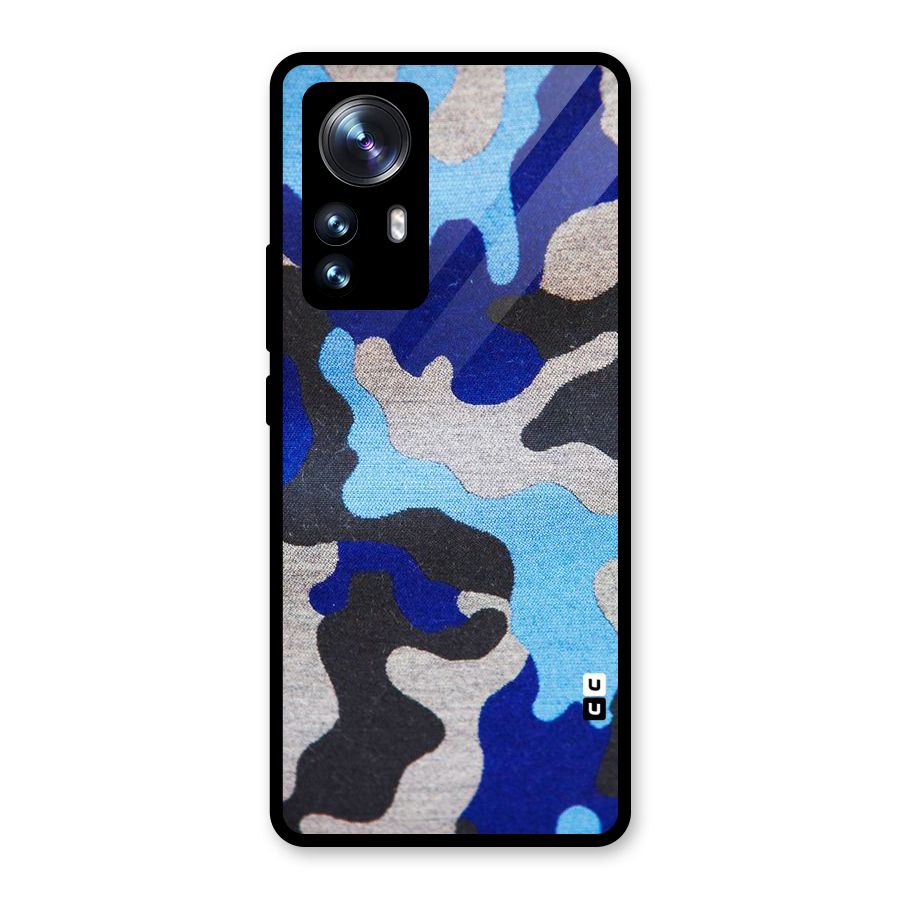 Rugged Camouflage Glass Back Case for Xiaomi 12 Pro