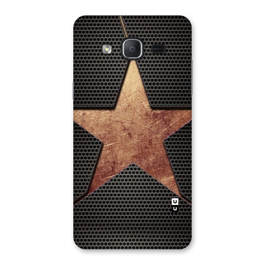 Rugged Gold Star Back Case for Galaxy On7 2015